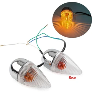 Clear Rear Turn Signal Light Fit FOR Yamaha XV1900 2006-2013 - Picture 1 of 8