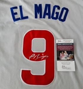 Camiseta deportiva firmada de Javier Báez clásica ""El Mago"" de los Cachorros, talla L. JSA CERTIFICADO - Imagen 1 de 4