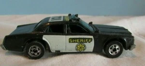 Vintage HOTWHEELS BLACK/WHITE SHERIFF 701 Car Series - Picture 1 of 6