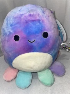 Squishmallow Mary The Octopus Tie Dye 7.5” Kellytoy Plush - Foto 1 di 3