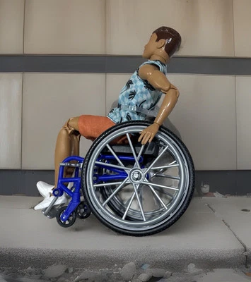 Barbie Wheelchair & Ramp Only: for Ken 1/6 Scale -For Scenes Diorama Mattel New - Image 1 of 4