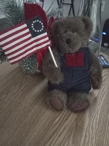 Colección BOYDS 1988-2003 OSOS Peluche Patriótico Bandera Americana EE. UU. General - Imagen 1 de 6