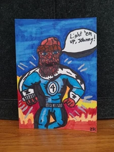 Drawing Thing Fantastic Four First Steps Beard Johnny Marvel Legends Avengers - Picture 1 of 1