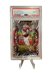 2024 Panini Select George Kittle Zebra Prizm Concourse #58 SSP PSA 10 49ers - Bild 1 von 3