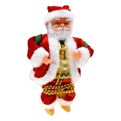 Escalada Papá Noel Decoración de Navidad Eléctrica con Música Musical Foto 1 de 4
