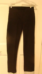 Pantalón SLIM-SATION Para Mujer Talla 10 Negro Pull On Fácil Ajuste Pierna Estrecha Dobladillo Ventilación - Imagen 1 de 4