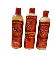 Crème Of Nature Argon Oil Shampoo, Conditioner, And Curl Activator Cream - Picture 1 of 6