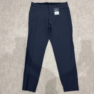 NWT BYLT Premium Ace Jogger Pants Men's 34x27.5 Navy Performance Outdoor Stretch - Picture 1 of 16