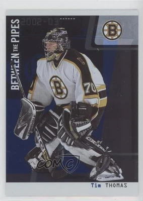 2002-03 ITG Be A Player Between the Pipes Tim Thomas #63 Rookie RC - Image 1 of 2