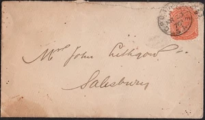 SOUTH AUSTRALIA QV 1878 ADELAIDE BANK COVER 2P(SC#A6a/65/ORNG) TO SALISBURY,AUST - Picture 1 of 6