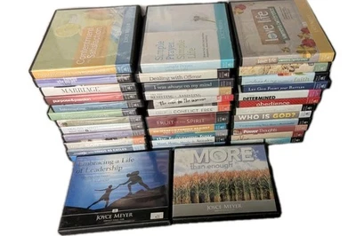 36 Lot Audiobooks Joyce Meyer CD Sermons: Obedience, Who is God, Power Thoughts - Image 1 of 4