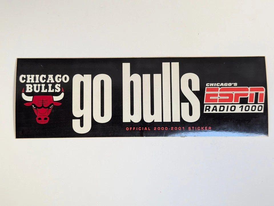 Chicago Bulls ESPN 1000 Bumper Sticker 2000-2001 - Image 1 of 1