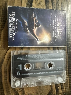 Aladdin A Whole New World Disney Theme Cassette Tape Single 1992 Regina Belle - Image 1 of 4