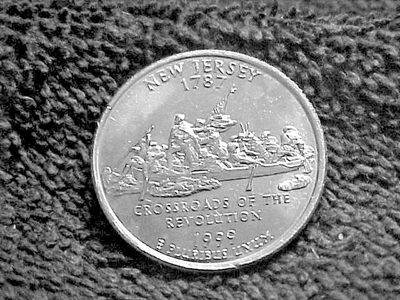 1999 D  NEW JERSEY STATE  QUARTER FROM RESTRICED ROLL - Image 1 of 2