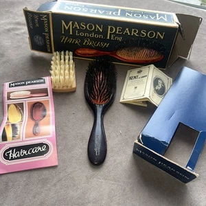 Mason Pearson Hair Brush Papers BN1 Dark Ruby Bristle Kent Of London - Bild 1 von 21