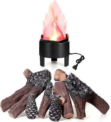 Electronic 3D Led Fake Flames Effect Night Lamp Led Artificial Flickering Fire F - Image 1 of 4