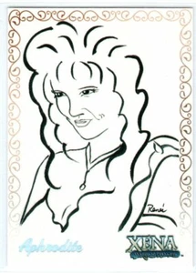 XENA ART & IMAGES RENEE O'CONNOR ART ARTIFEX INSERT TRADING CARD R3 APHRODITE - Picture 1 of 2