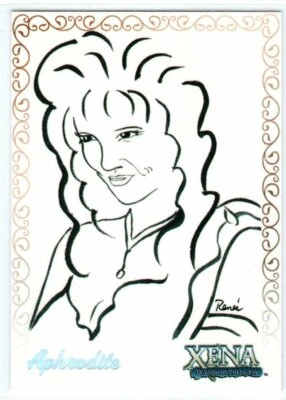 XENA ART & IMAGES RENEE O'CONNOR ART ARTIFEX INSERT TRADING CARD R3 APHRODITE - Image 1 of 2