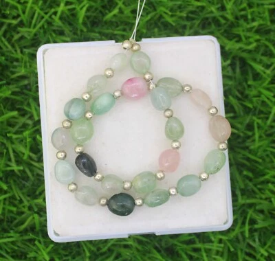 Tourmaline Smooth Tumble Strand,  5.80X6-7X8.40 mm Bio Tourmaline Briolette - Image 1 of 4