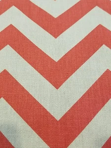 Tela de coser para tapicería Chevron 8,5 yardas rosa blanca - Imagen 1 de 12