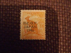 AUSTRALIEN-B.C.O.F. SGJ1 1946 1⁄2d ORANGE Mh - Bild 1 von 3