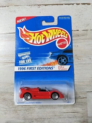 Vintage Hot Wheels 1996 First Editions Ferrari F50 14917 Collector #377 NEW - Image 1 of 4