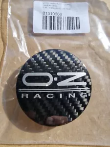 1x 55mm Genuine OZ Racing Wheel Centre Caps Hub Cover Carbon Acrylic M582/M689 - Picture 1 of 3