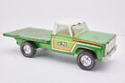 Vintage NYLINT FARMS STEEL METAL GREEN FLATBED TRUCK Rare Ranch Metal SEE DESCR!