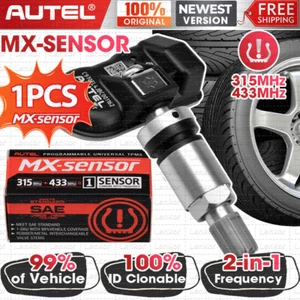 Autel MX-Sensor TPMS 315MHz & 433MHz 2 in 1 Auto Tire Pressure Sensor Metal Stem - Picture 1 of 17