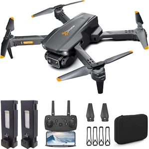 Drone with Camera for Adults Beginners, FPV Foldable RC Quadcopter Toys, Electri - Picture 1 of 7