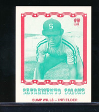 1976 Caruso Sacramento Solons Bump Wills xrc rookie tough NM+ great for ttm