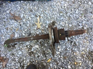 1950s 1960s? Borg Warner Ford? Mustang? bearing support midplate T10-107 shaft - Picture 1 of 9