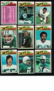 Set squadra Topps Football New York Jets 1977 (tutte le 18 carte) - Foto 1 di 2