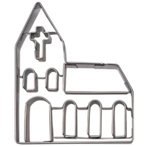 Church stainles cookie cutter mold cooking party holiday Christmas - Picture 1 of 2