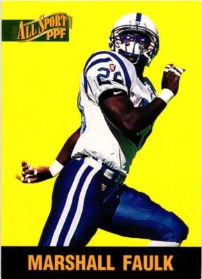 1996-97 Score Board All Sport PPF #90 Marshall Faulk - Image 1 of 2