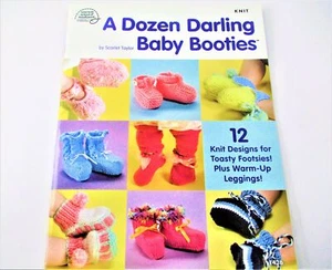 American School of Needlework Baby Booties Knitting Pattern Book BK887 - Picture 1 of 6