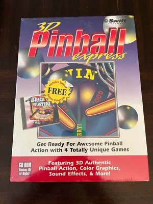3D Pinball Express CD ROM Windows 95 or higher NEW sealed - Image 1 of 3