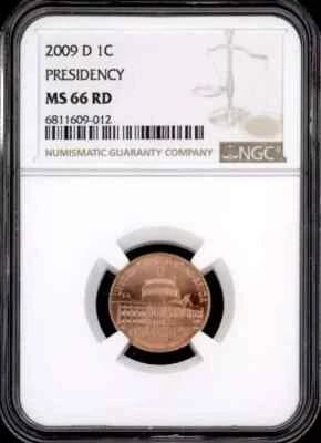 2009-D LINCOLN PRESIDENCY CENT NGC MS66RD UNC DETAILED COIN #AE - Image 1 of 2
