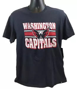 Washington Capitals T-shirt Black Team Logo NHL New With Tags - Men's Medium - Picture 1 of 5