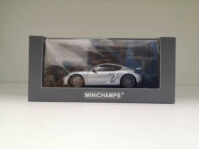 PORSCHE Cayman gt4-Rodio Argento - 1 of 200-MINICHAMPS-CAR. tima Exclusive - Immagine 1 di 2