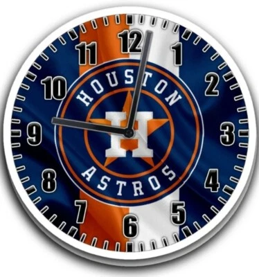 MLB Houston Astros MLB 9" Wall Clock wall art decor  - Image 1 of 2