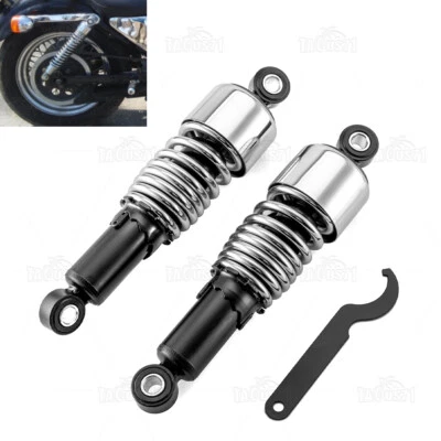 10.5" Rear Absorber Shocks Lowering For Harley Dyna Fat Bob Low Rider Wide Glide - Image 1 of 4