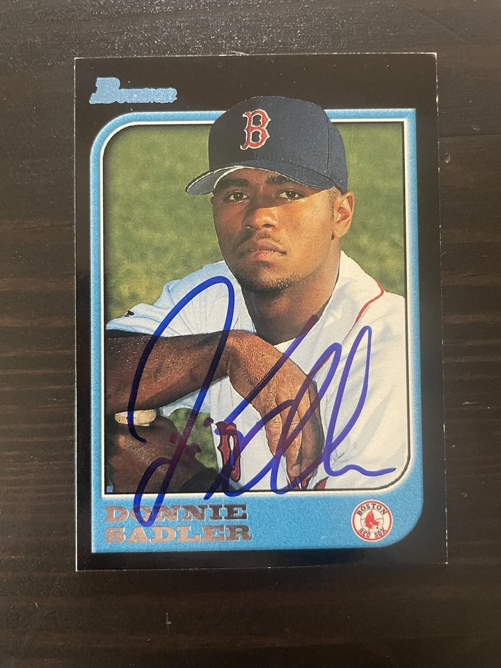 1997 Bowman #140 Donnie Sadler Boston Red Sox Signed Card Autographed - Image 1 of 1