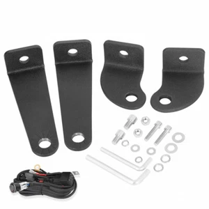 For Jeep Wrangler JK 07-18 52" Curved LED Light Bar Upper Roof Mount Bracket US - Foto 1 di 12