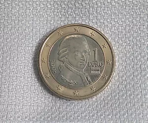 Austria 2008 moneda de un (1) euro bicolor sin circular - Imagen 1 de 4