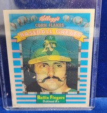 1991 Sportsflics Kellogg's Baseball Greats Rollie Fingers Oakland A's 7 of 15