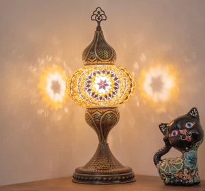 Turkish Mosaic Table Lamps, Boho Table Lamp, desk lamp - Picture 1 of 2