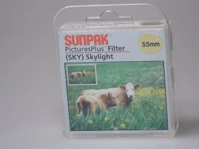 SUNPAK skylight 1A 55mm filter - Image 1 of 3