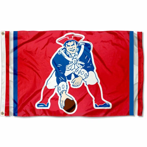 NFL New England Patriots Pat Patriot Large Outdoor 3x5 Banner Flag Cover