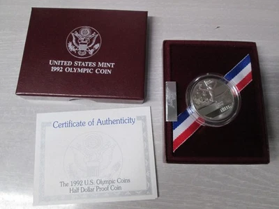 1992 US Olympic Gymnastic Proof Half Dollar Commemorative Coin - Image 1 of 3